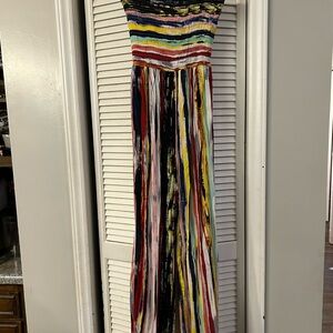 Colorful Striped Sleeveless Jump Suit